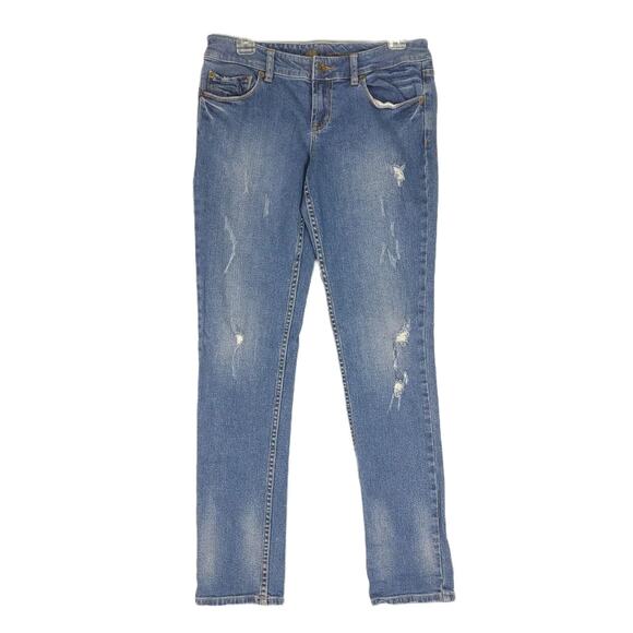 Outback Red Denim - Vtg Y2K OUTBACK RED Jeans Women's 6 Stretch Denim Distressed Taper Leg Low Rise